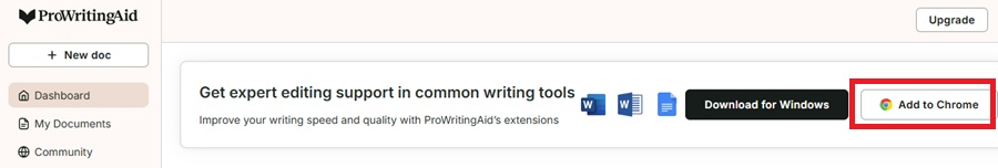 prowritingaid chrome extension