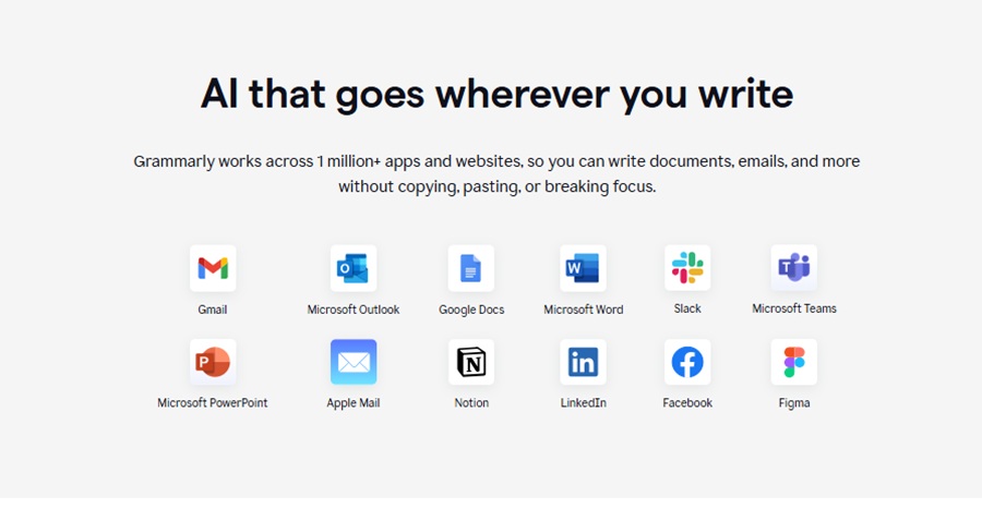 grammarly supports all platforms