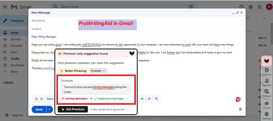 prowritingaid browser extension