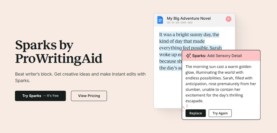 prowritingaid sparks