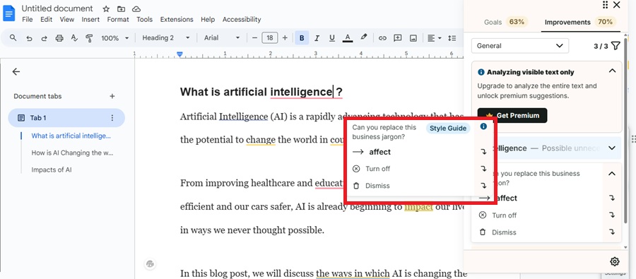 prowritingaid style guide