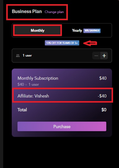 superhuman mail business plan monthly pricing with discount applied
