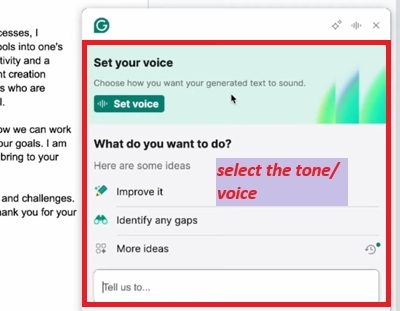 grammarly tone detector