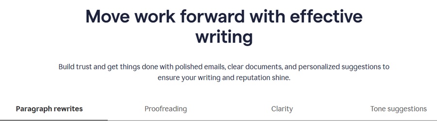 grammarly is designed for effective writing